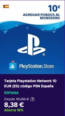 Tarjeta Playstation Network 10 EUR España