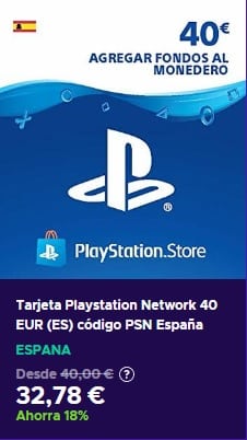 Tarjeta Playstation Network 40 EUR España