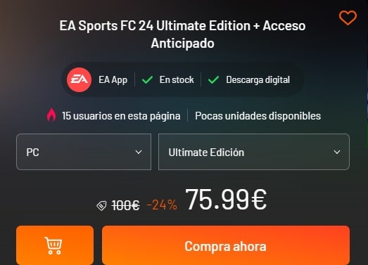 Comprar EA FC 24 Ultimate Edition PC Barato