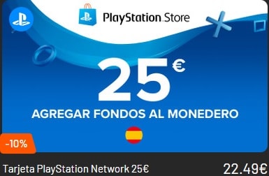 Tarjeta Playstation Network 25 EUR España